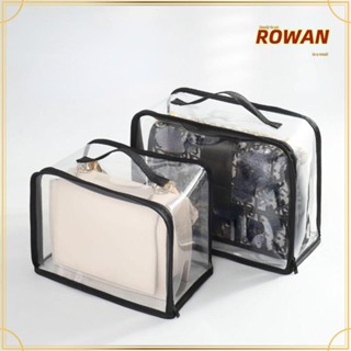 Rowans กระเป๋าเก็บรองเท้า เครื่องสําอาง ป้องกันฝุ่น สีโปร่งใส สไตล์นักธุรกิจ