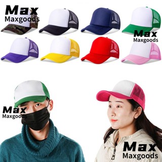 MAXG หมวกเบสบอล หมวกแก๊ป แฟลต Visor Snapback สไตล์ฤดูร้อน สําหรับผู้ชาย ผู้หญิง