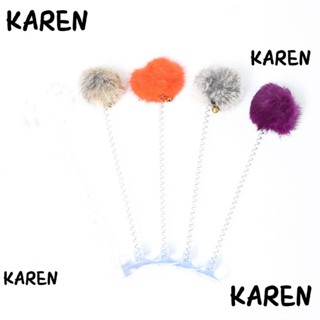 Karen ของเล่นกระดิ่ง POM หลากสี สําหรับฝึกสัตว์เลี้ยง แมว