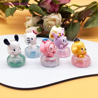 Coagulatelove จี้พวงกุญแจ รูปการ์ตูน Sanrio เรืองแสง แฮนด์เมด DIY สําหรับตกแต่งรถยนต์ 2 ชิ้น [ขายดี]