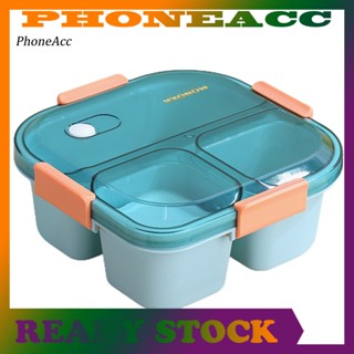Phoneacc กล่องเบนโตะ กันฝุ่น เกรดอาหารกลางวัน 3/4 ช่อง 1 ชุด