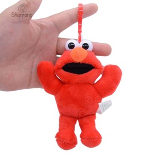 Shanrong พวงกุญแจ พวงกุญแจ ตุ๊กตาการ์ตูน Elmo Cookie Demon Stuffed ของเล่นสําหรับเด็ก