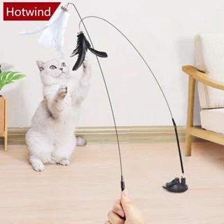 Hotwind ไม้กายสิทธิ์ขนนก พร้อมกระดิ่ง ของเล่นสําหรับแมว B6R9