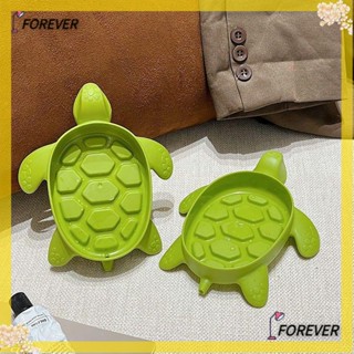 Forever ชั้นวางสบู่ PP รูปเต่าน่ารัก กันลื่น สีเขียว สําหรับห้องน้ํา