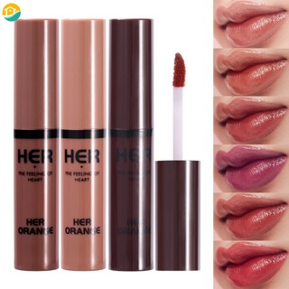 Herorange เครื่องสําอาง ลิปสติก ชิมเมอร์ กันน้ํา ติดทนนาน 6 สี สําหรับผู้หญิง