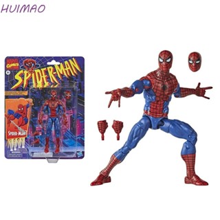 Huimao ฟิกเกอร์ Spider man Action Figure For Kids Pvc Figure Toys Anime Peripheral Marvel Venom Figure Anime Figure Spider-man Model ของเล่น