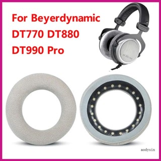 แผ่นครอบหูฟัง แยกเสียงรบกวน พร้อมเมมโมรี่โฟอา สําหรับ DT880 T5P 70P 860 990 770pro