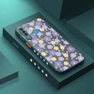 สําหรับ Huawei Nova4 Nova 4E P30 Lite เคสการ์ตูน ภาพวาดสีน้ํามัน ดอกไม้ ดีไซน์ใหม่ บาง ฝ้า เคสโทรศัพท์แข็ง ซิลิโคนนิ่ม เคสกันกระแทก