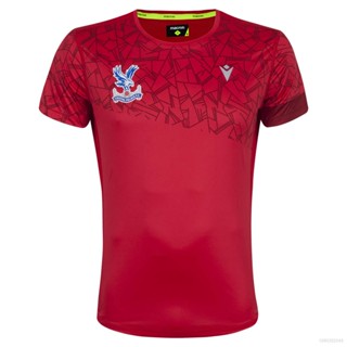 เสื้อยืดกีฬาแขนสั้น ลายทีมชาติฟุตบอล Ani 2023-2024 Crystal Palace ชุดเหย้า พลัสไซซ์