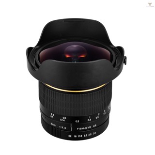 Fw 8mm f3.0 Fisheye Lens APS-C Manual Focus Ultra Wide Angle for APS-C Compatible with  Camera