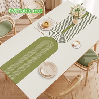 ผ้าปูโต๊ะ Pvc กันน้ํา กันน้ํามัน มีฉนวนกันความร้อน ป้องกันน้ําร้อนลวก แบบเรียบง่าย สําหรับโต๊ะกาแฟ