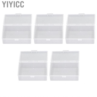 Yiyicc Small Transparent Storage Box Non Leakage Multifunctional Easy To Open Close Safe Seamless Edges Plastic Container for