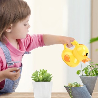 Cute Duck Watering Can Bath Toy Wash Hair For Baby Kid Beach Pool Shower