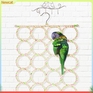 {Newcat} ตาข่ายปีนเขา กันกัด พับได้ สีเทาแอฟริกัน สําหรับนกแก้ว