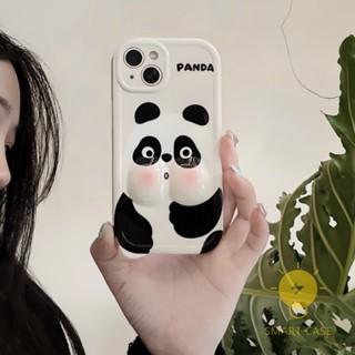 For เคสไอโฟน 14 Pro Max [Cute 3D Panda] เคส Phone Case For iPhone 14 Pro Max Plus 13 12 11 For เคสไอโฟน11 Ins Korean Style Retro Classic Couple Shockproof Protective TPU Cover Shell