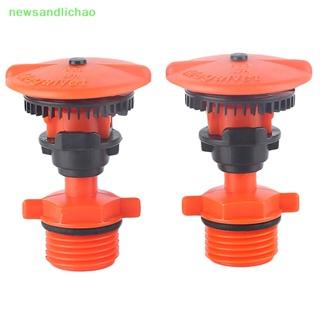 Newsandlichao สปริงเกลอร์รดน้ําในสวน ตัวผู้ 1/2 นิ้ว 360° หัวฉีดสปริงเกลอร์ โรตารี่ สําหรับรดน้ําในสวน