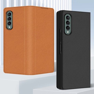 เคสโทรศัพท์มือถือหนัง กันกระแทก สไตล์เรโทร สําหรับ Samsung Galaxy Z Fold 5 Fold 4 Fold 3 Fold2 5G Z Fold5 5G 2023