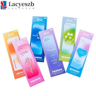 Lacyeszb ที่คั่นหนังสือ แบบโปร่งแสง ที่คั่นหน้าหนังสือ เครื่องเขียน ที่คั่นหน้าหนังสือ ที่คั่นหนังสือ ลายดอกไม้ ดรีมแลนด์ เพื่อความสวยงาม ที่คั่นหนังสือ ผู้ช่วยอ่าน