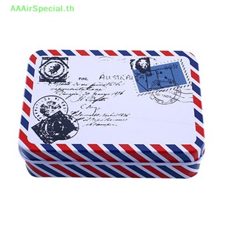 Aaairspecial กล่องเก็บของ โลหะดีบุก ทรงสี่เหลี่ยมผืนผ้า ขนาดเล็ก น่ารัก