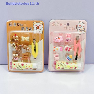 Buildvictories11 กิ๊บติดผม ลายการ์ตูนน่ารัก แฮนด์เมด Diy สําหรับเด็กผู้หญิง