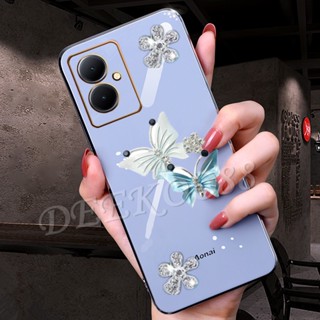 เคสโทรศัพท์มือถือ ลายผีเสื้อบินน่ารัก สีชมพู สําหรับ VIVO Y78 Y27 Y02T 5G 4G 2023 Y78 Y27 Y02T