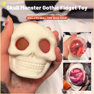 [LBE] Helloween Horror Skull Explosion Bug Pop-eyes Squeeze Cup Toy Children Adult Stress Relief Toy Gift