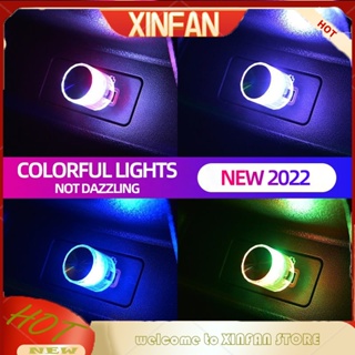 Xinfan โคมไฟ Led USB ขนาดเล็ก แบบพกพา สําหรับตกแต่งภายในรถยนต์ ปาร์ตี้