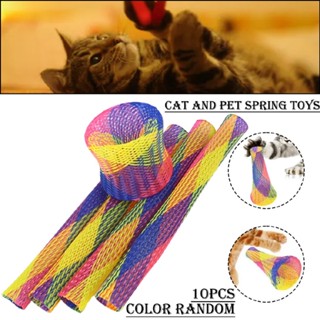 Spiral Springs Toys Funny Cat Spring Tube Toy Reduce Stress Cute Interactive Toy