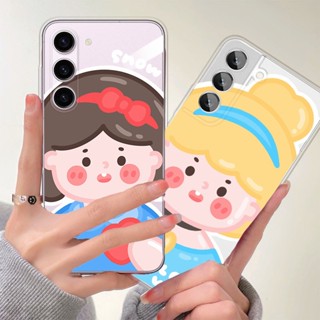 เคสโทรศัพท์มือถือแบบนิ่ม ใส ลายการ์ตูนสโนว์ไวท์น่ารัก สําหรับ Samsung A54 A52 A24 A14 A34 A04 A04E A53 A13 A04s A23 A52s A33 M23 M53 A73 A12 M12 A22 M22 A50 A32 A50s A30s A51 A72 5G