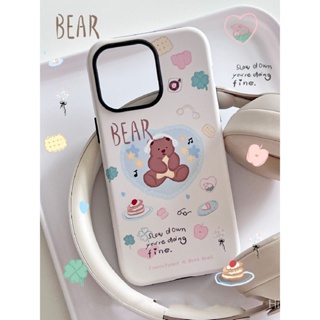 เคสโทรศัพท์มือถือแบบแข็ง ลายหมี สําหรับ Iphone 14Promax 14Pro 14Plus 14 13Promax 13Pro 13 12Promax 12Pro 12 11Promax 11Promax 11