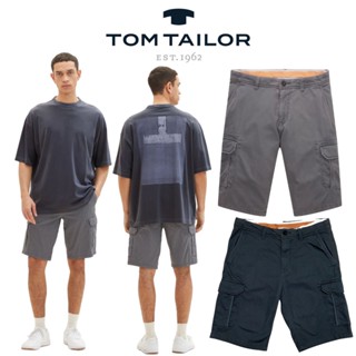 Tom TAILOR กางเกงขาสั้นคาร์โก้ พิมพ์ลาย สําหรับผู้ชาย