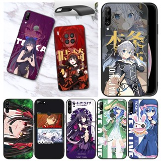 เคสโทรศัพท์มือถือนิ่ม กันกระแทก ลายการ์ตูนอนิเมะ Date A Live สีดํา สําหรับ Huawei Nova 4E 3i 5i 5T P30 Lite P30 Pro