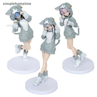 [simplehomeline] ใหม่ พร้อมส่ง โมเดลฟิกเกอร์ อนิเมะ From Zero-Starg Life in Another World Emilia Rem Ram Puck ขนาด 20 ซม.