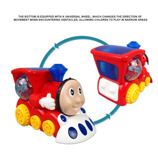 Train Toys Bump and Go Dancing Train with Music Play Auto Cartoon