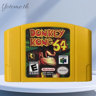 การ์ดเกม N64 RPG คอสเพลย์ Donkey Kong Diddy Tiny Adventure สําหรับ Nintendo N64 [Yotome.th]