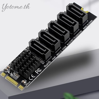 อะแดปเตอร์แปลงชิปเซ็ต M.2 NGFF B-Key Sata เป็น SATA3 6Gbps JM575 [Yotome.th]