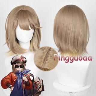 【Manmei】Reverse:1999 Regulus Cosplay Wig 38cm Mixed Color Short Hair Heat Resistant Synthetic Wigs Halloween