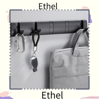 Ethel1 ตะขอแขวนเสื้อโค้ท อลูมิเนียม พับได้ 2 ทาง ไม่ต้องเจาะ สําหรับห้องครัว