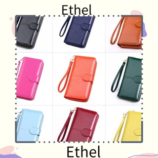 Ethel1 กระเป๋าสตางค์ ใบยาว ทรงคลัทช์ ใส่บัตร โทรศัพท์มือถือ แฟชั่น