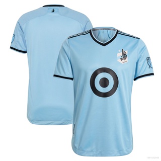 เสื้อยืดแขนสั้น พิมพ์ลาย Minnesota United FC The River Kit Jersey พลัสไซซ์ สําหรับผู้ชาย และผู้หญิง 2021