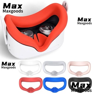 Maxg แผ่นซิลิโคนครอบหูฟัง VR กันฝุ่น ซักล้างได้ แบบเปลี่ยน สําหรับผู้ชายและผู้หญิง 2 ชิ้น