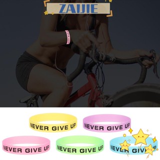 Zaijie24 Never Give Up กําไลข้อมือ สําหรับวัยรุ่น เล่นกีฬา