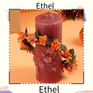 Ethel1 พวงหรีดประดิษฐ์ สําหรับตกแต่งบ้าน เทศกาล