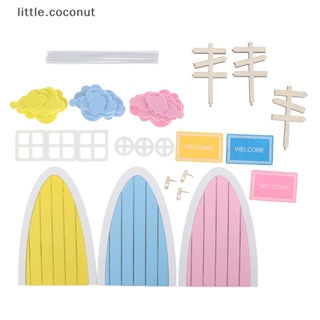 [little.coconut] ป้ายสัญลักษณ์เอลฟ์ เมฆ ประตู หน้าต่าง ขนาดเล็ก 1:12 สําหรับตกแต่งบ้านตุ๊กตา สวน 1 ชุด