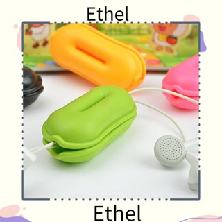 Ethel1 ที่เก็บสายหูฟัง สายเคเบิ้ล PVC ลายถั่วลิสงน่ารัก อเนกประสงค์