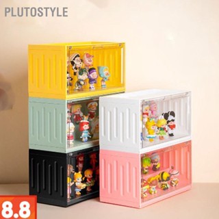 Plutostyle กล่องเก็บฟิกเกอร์แอคชั่นป้องกันฝุ่นกล่องแสดงฟิกเกอร์จิ๋วโปร่งใส