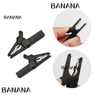 Banana1 คลิปหนีบปากจระเข้ ปลั๊กกล้วย มัลติมิเตอร์ 55 มม. สําหรับรถยนต์ 5 ชิ้น