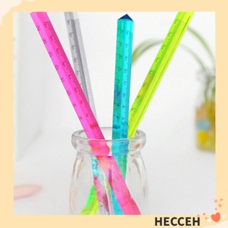 Hecceh ไม้บรรทัดอะคริลิค เครื่องเขียน สเกล 15 20 ซม. 5 ชิ้น