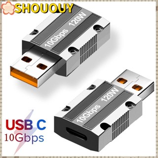 Shououy อะแดปเตอร์แปลง Type-c 3.1 เป็น USB โลหะผสมสังกะสี 10Gbps 120W