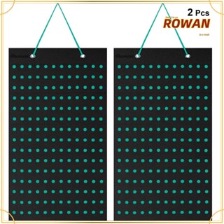 Rowans ชั้นวางรองเท้า แบบพกพา สีฟ้า สีเขียว 180 หลุม 2 ชิ้น